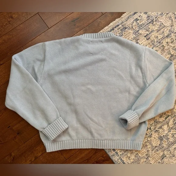 Blue Sweater with Fish Design - Picture 3 of 3